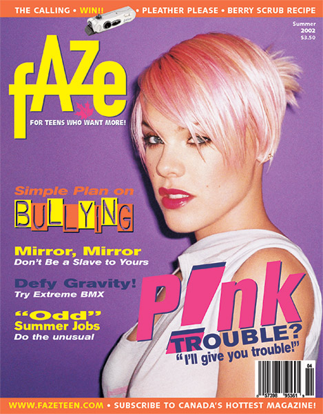 Pink P!NK on Cover of Faze Magazine