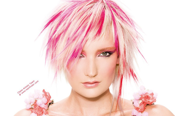 pink dye blonde hair