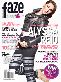 Alyssa Reid on cover of Faze Magazine